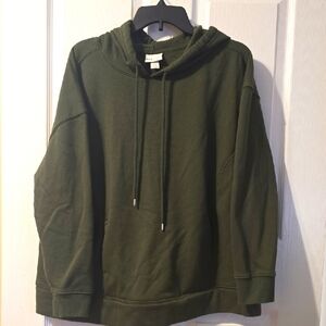 Avi And Viv Womans Olive Green Hoodie